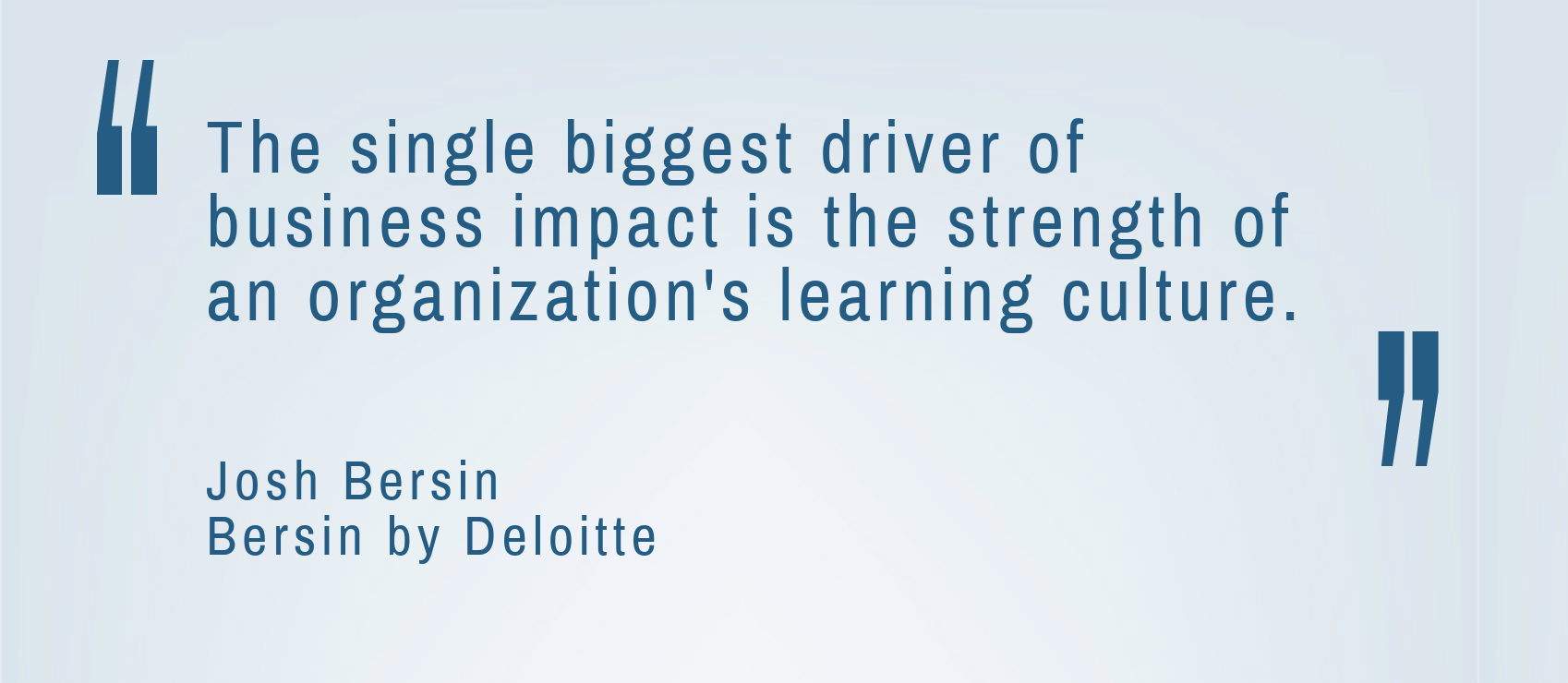 Business Impact of a Learning Culture Quote